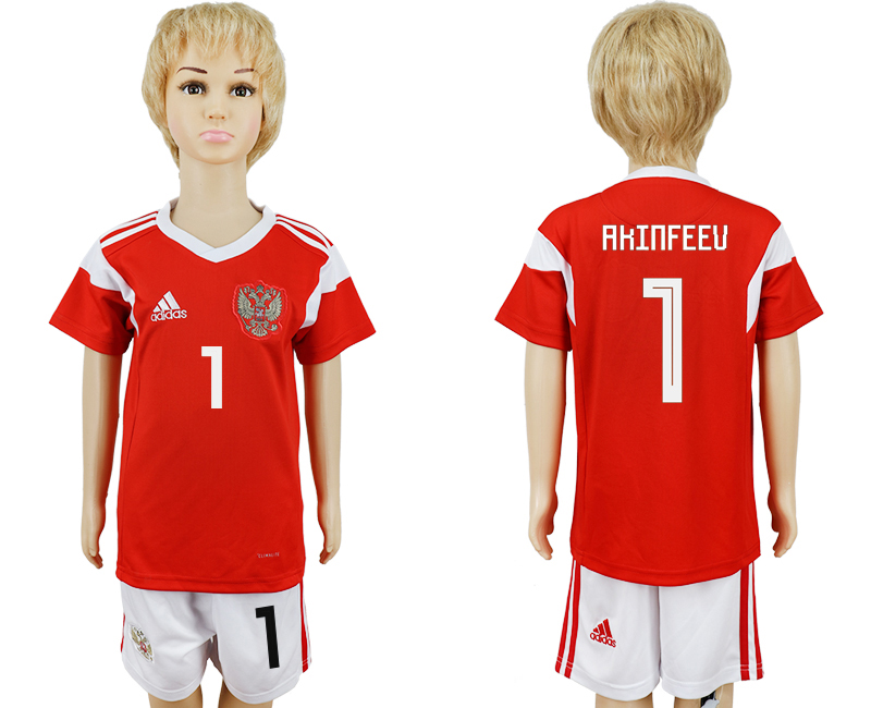 2018 maillot pour enfants RUSSIA CHIRLDREN #1 AKINFEEV